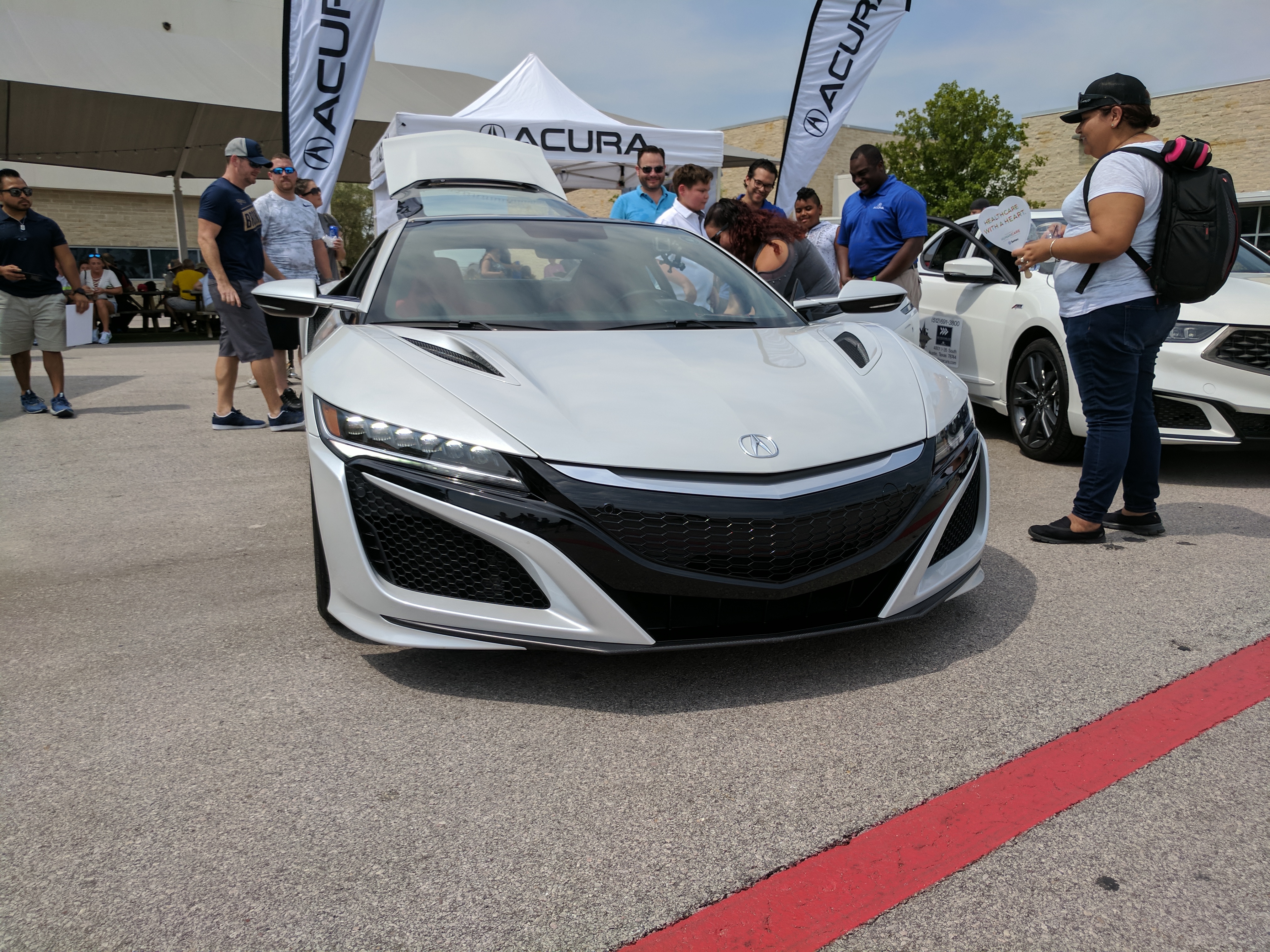 An NSX was on display as well.  I had the chance to sit in it and rev it a bit.  