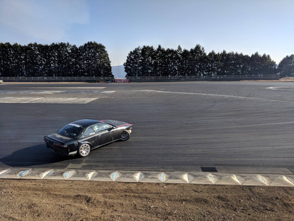 Battle-worn S14 entering the corner